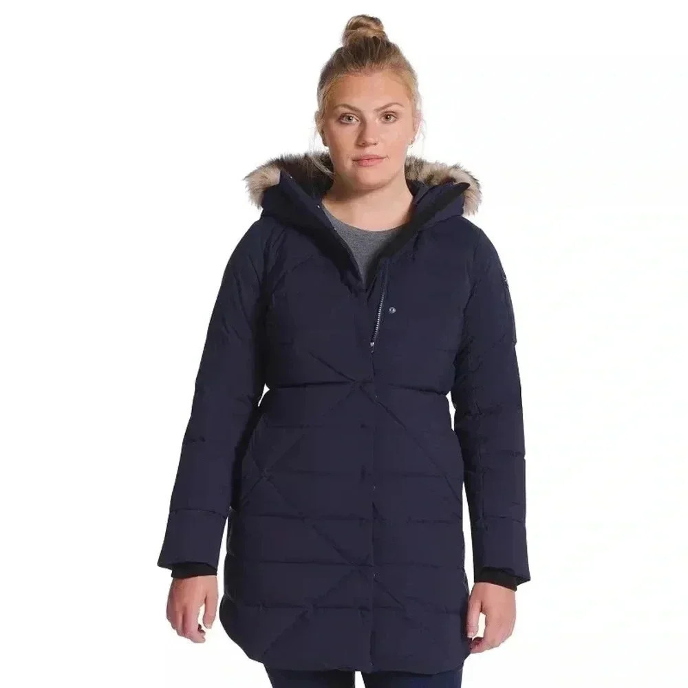 Eddie Bauer Sun Valley Frost Faux-Fur Hood Down  Parka
